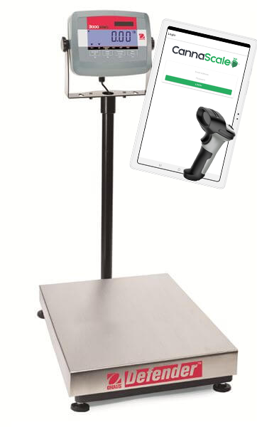CannaScale Harvest Bundle - Defender 3000 Bench Scale